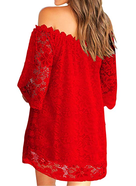 Women's Off Shoulder Mini Dress